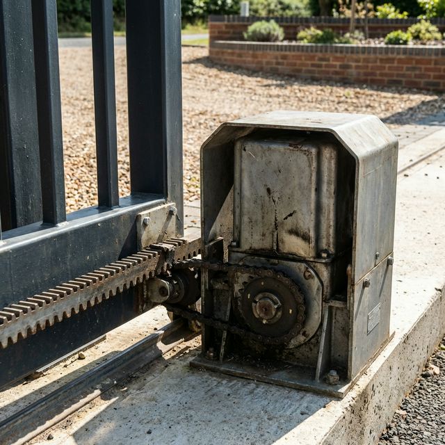 Mecanismo de motor de portão de correr automático