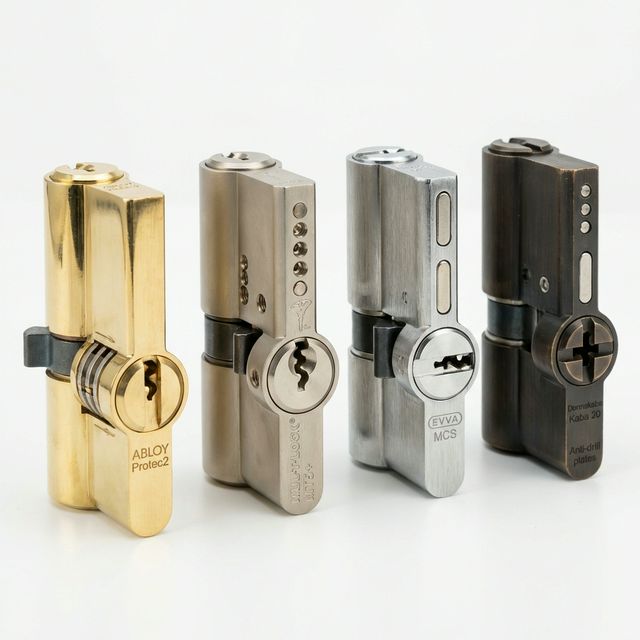 Comparação de cilindros europeus de alta segurança